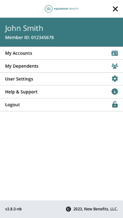 Aquarian Health Screenshot