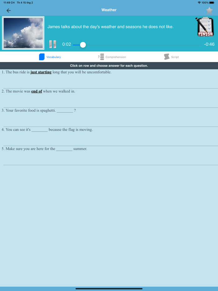 ESL Listening Practice