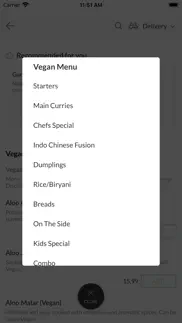 the indian kitchen restaurant iphone screenshot 2