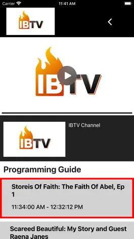 Game screenshot IBTV Faith Network hack