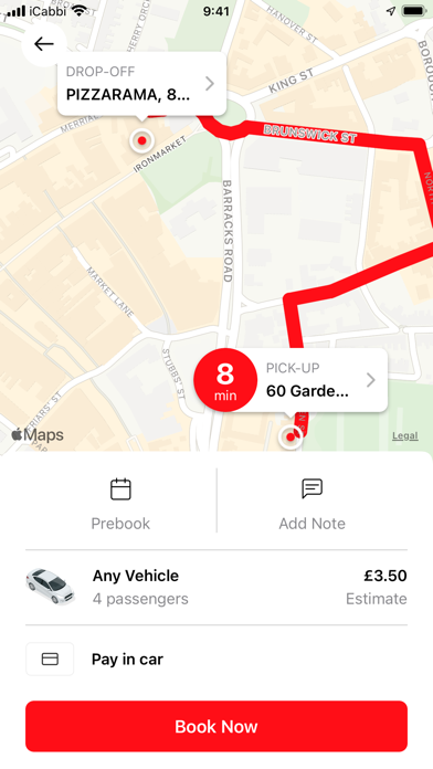 Roseville Taxis Screenshot
