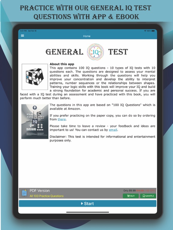 Screenshot #4 pour General IQ Test Pro