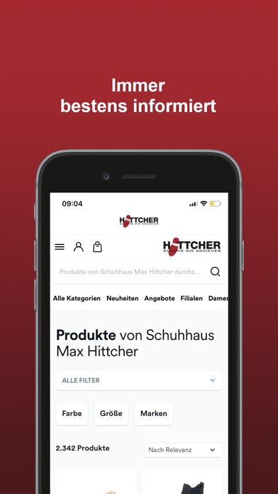 SCHUHHAUS HITTCHER Screenshot