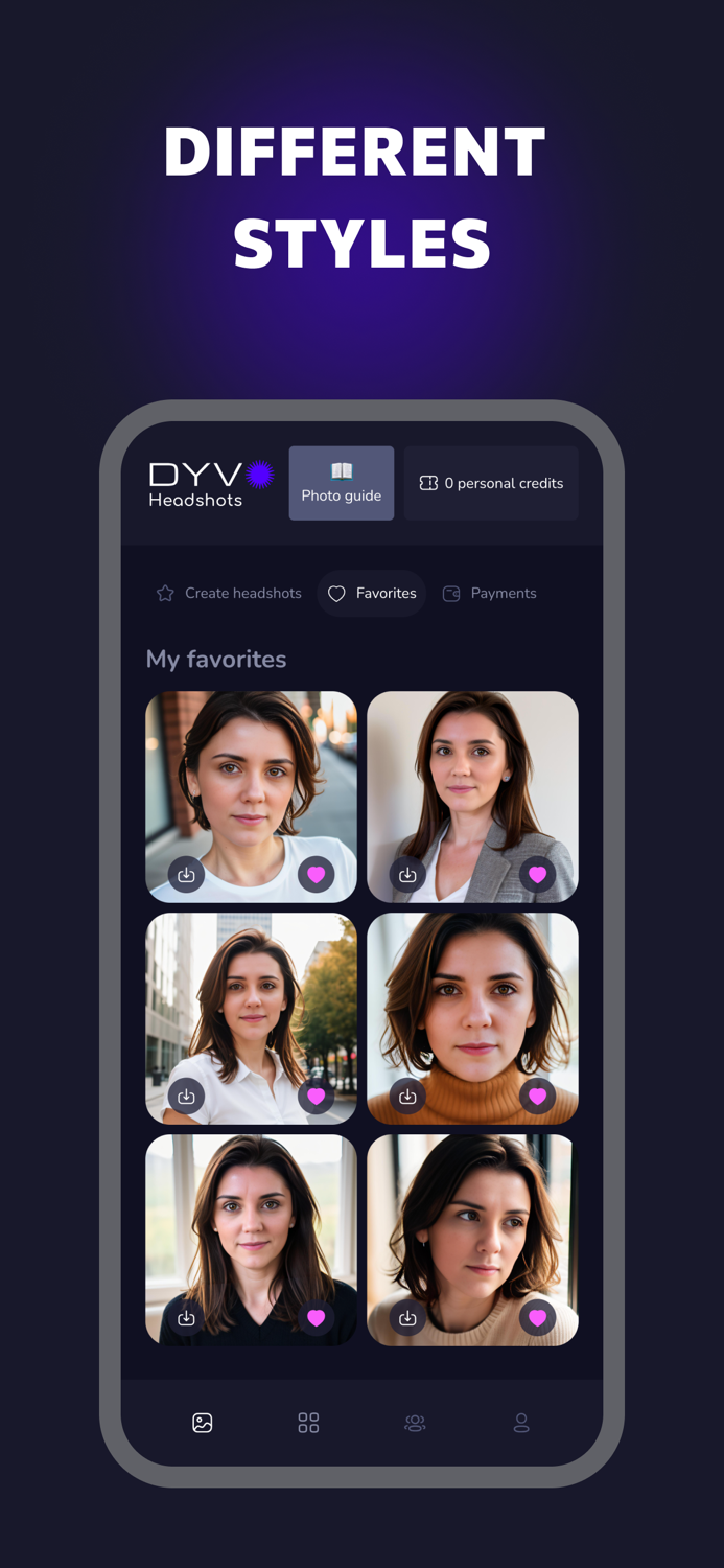 AI professional headshots Dyvo