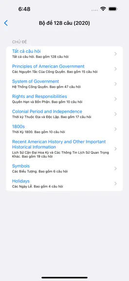 Game screenshot Ôn Thi Quốc Tịch Mỹ hack