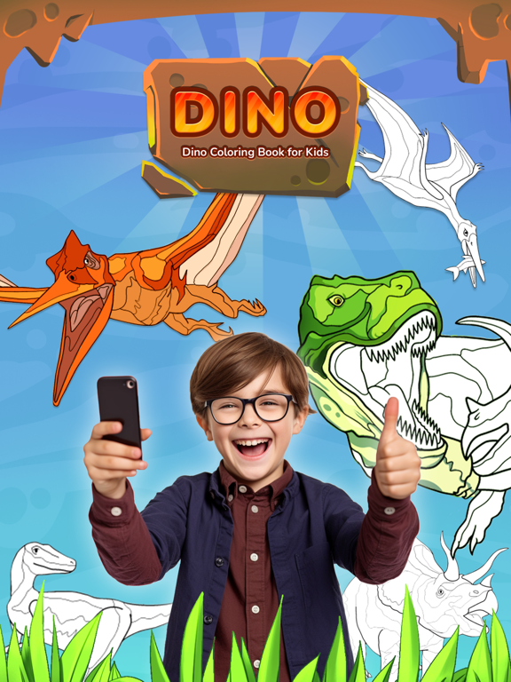 Dino Coloring Game for Kidsのおすすめ画像1