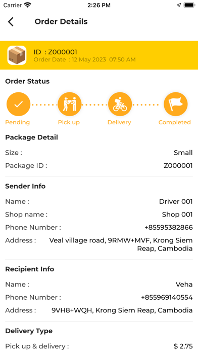WWA Easy Express Delivery Screenshot