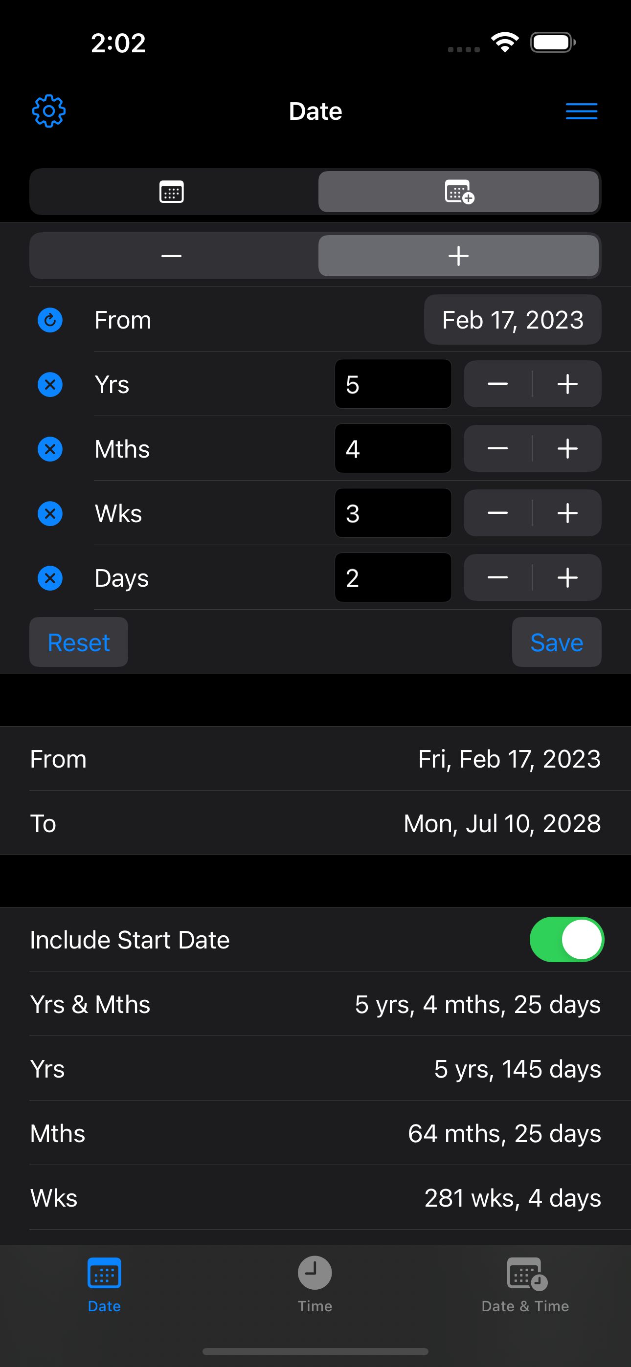 Date & Time Calculator Counter screenshot 4
