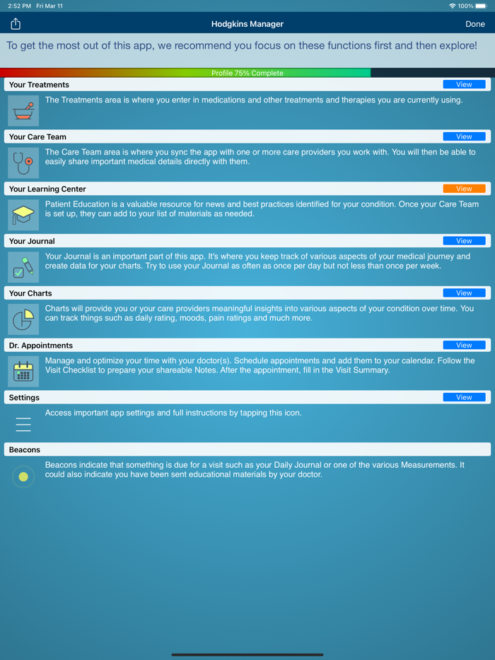 Hodgkin Lymphoma Manager