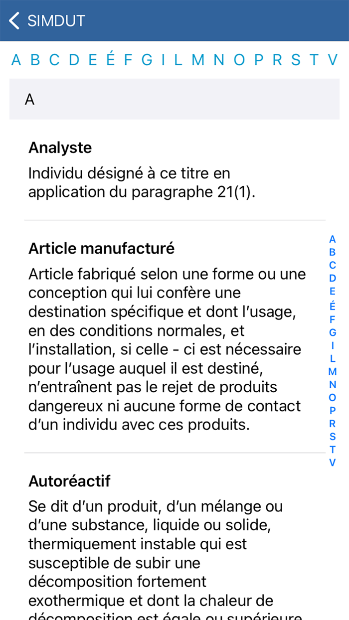 SIMDUT - Guide de poche