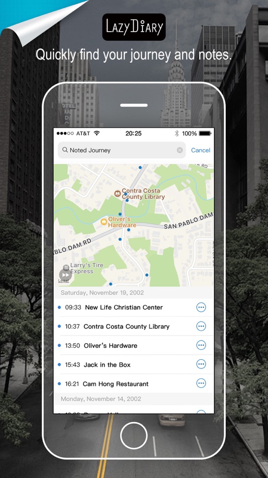 #4. Lazy Diary: Auto record tracks (iOS) Podle: APP Technology Co. Ltd.