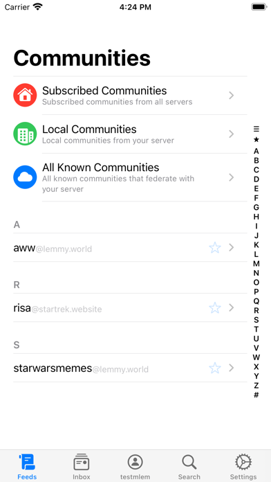 Mlem for Lemmy Screenshot 1 - AppWisp.com Mlem for Lemmy Screenshot 1 - AppWisp.com