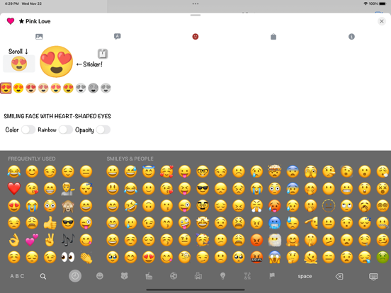 ピンクの愛 • Emoji and stickersのおすすめ画像4