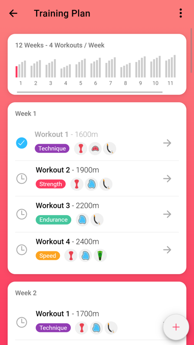 Swim Coach - Workout App Screenshot