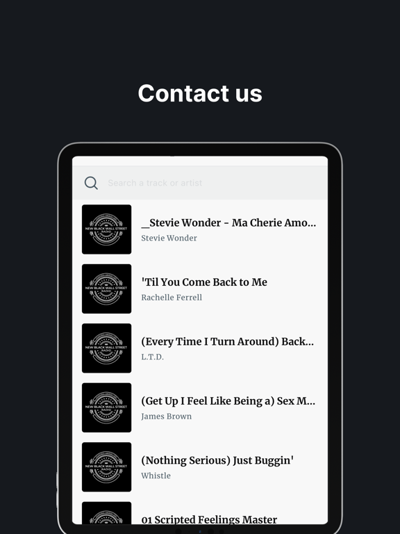NBWSM Radio iPad screenshot 3 - Music app