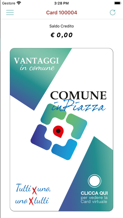 COMUNE in Piazza - CiP CARD Screenshot