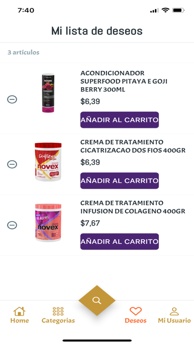 Novex Store App Screenshot