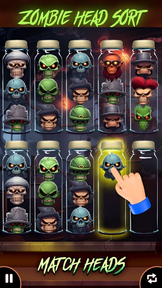 #2. Zombie Puzzle Color Sort Game (iOS) di: Noman Nazir