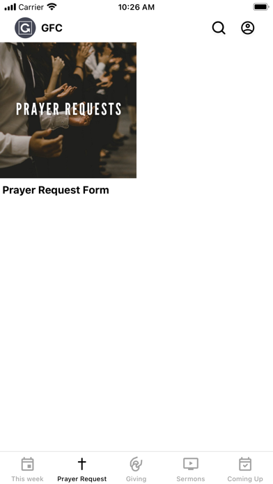 Grace Foursquare App Screenshot