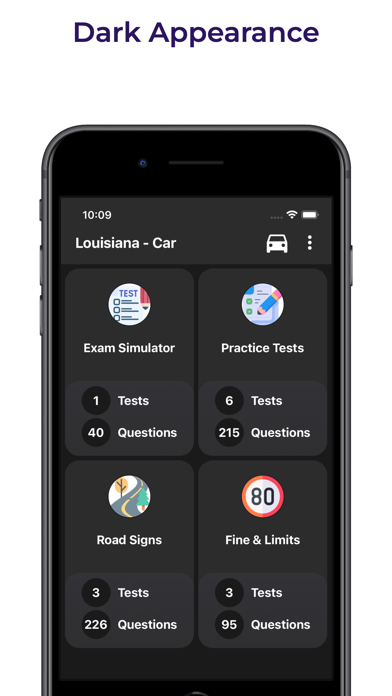 Louisiana OMV Practice Test LA Screenshot