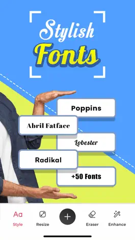 Game screenshot Text on Art & Poster Maker apk