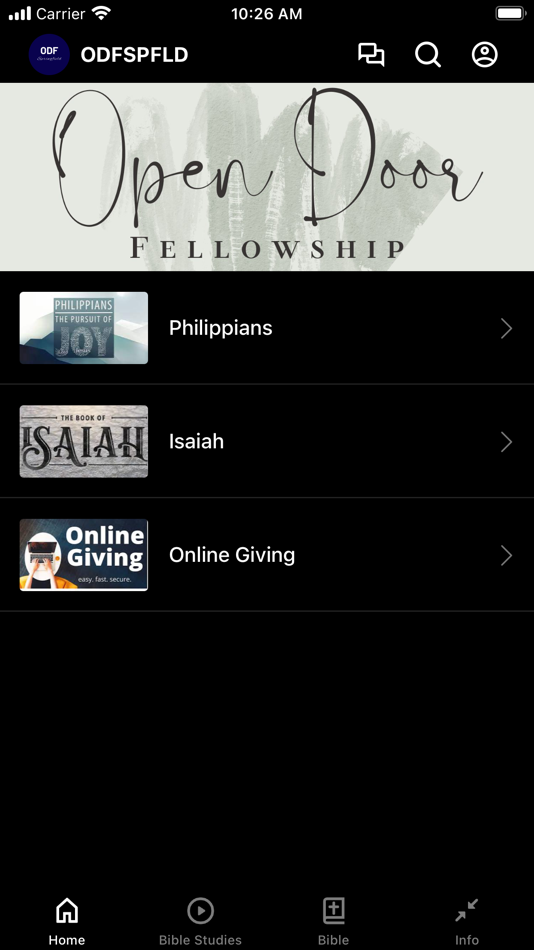 #1. ODF Springfield (iOS) 来自: Open Door Fellowship Springfield