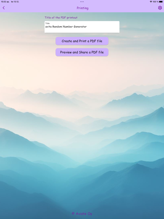 Screenshot #6 pour avita Random Number Generator