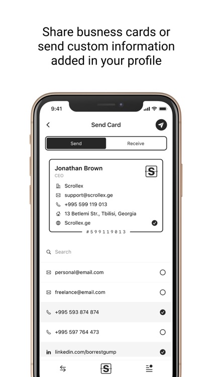 Scrollex:Network of Bizz Cards screenshot-7