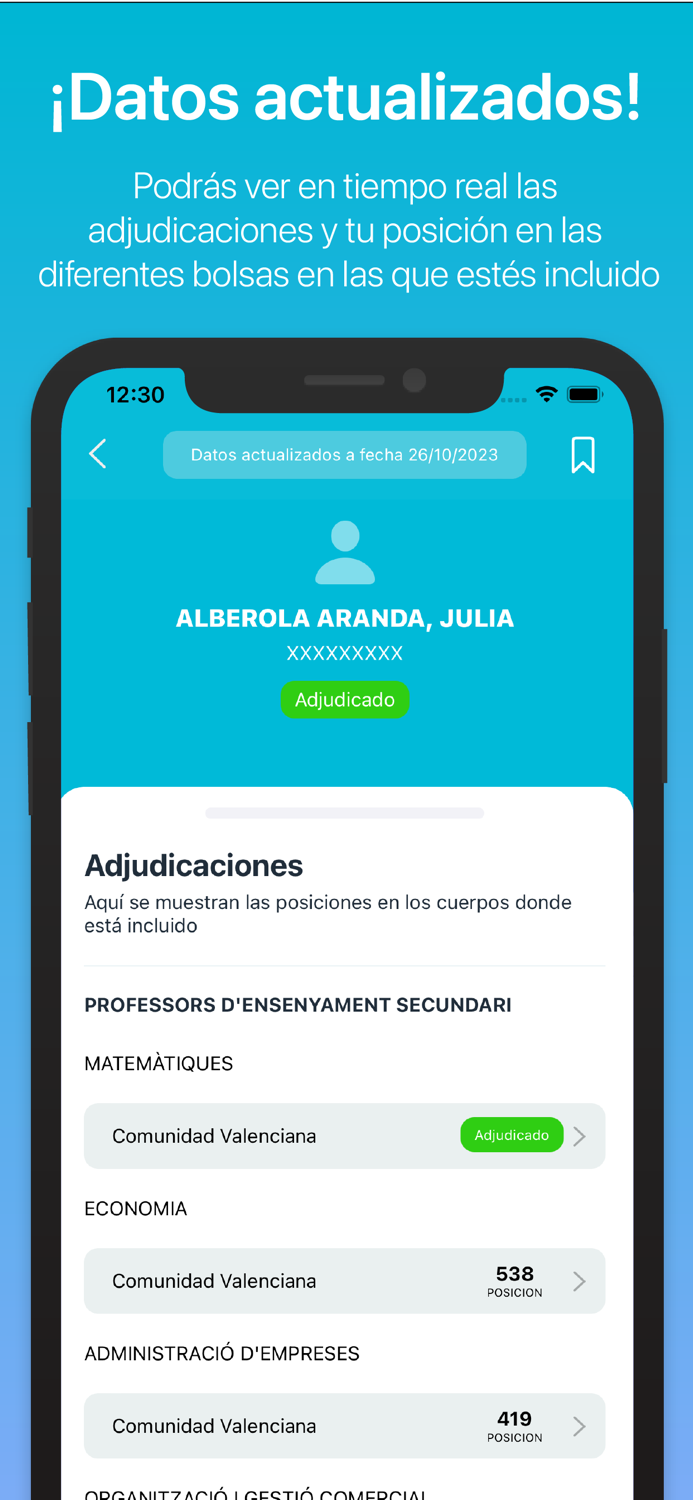 Interinum - Posición Interinos