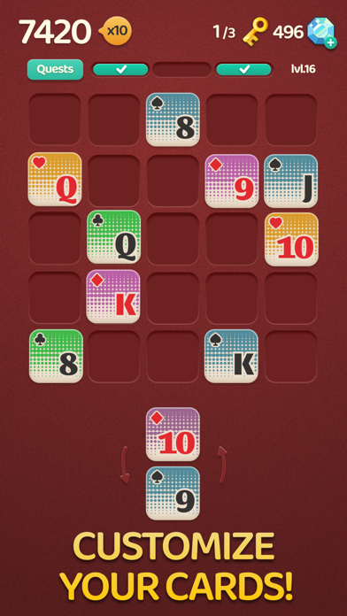 Cards Up! Merge Puzzle Screenshot