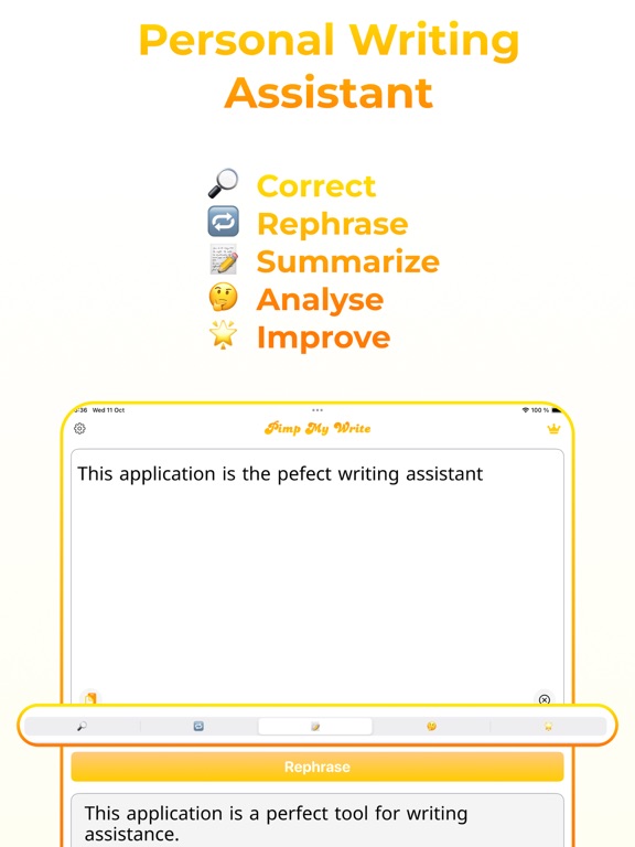 Pimp My Write: AI writing tool