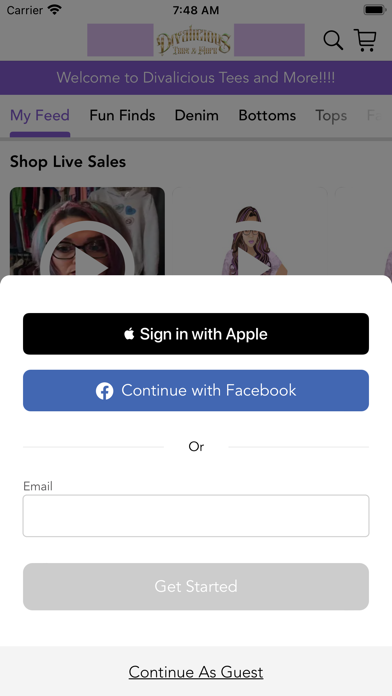 Divalicious Tees and More Screenshot