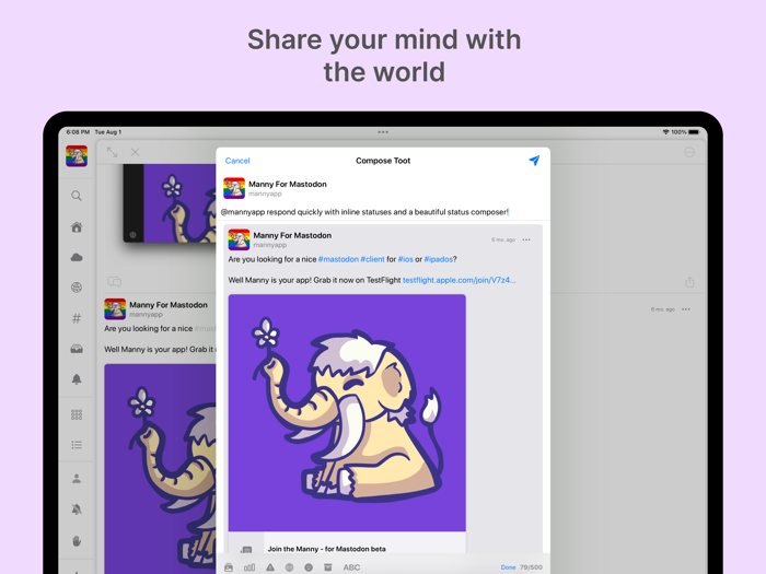 Manny - for Mastodon
