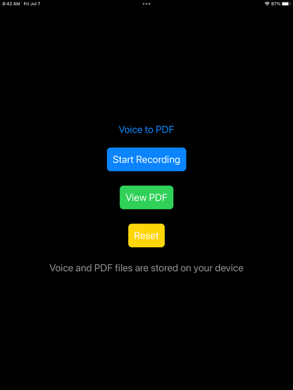 Screenshot #6 pour Voice to PDF