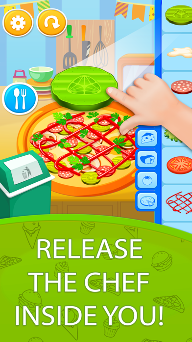 Burger Chef. Baby Kitchen Game Screenshot