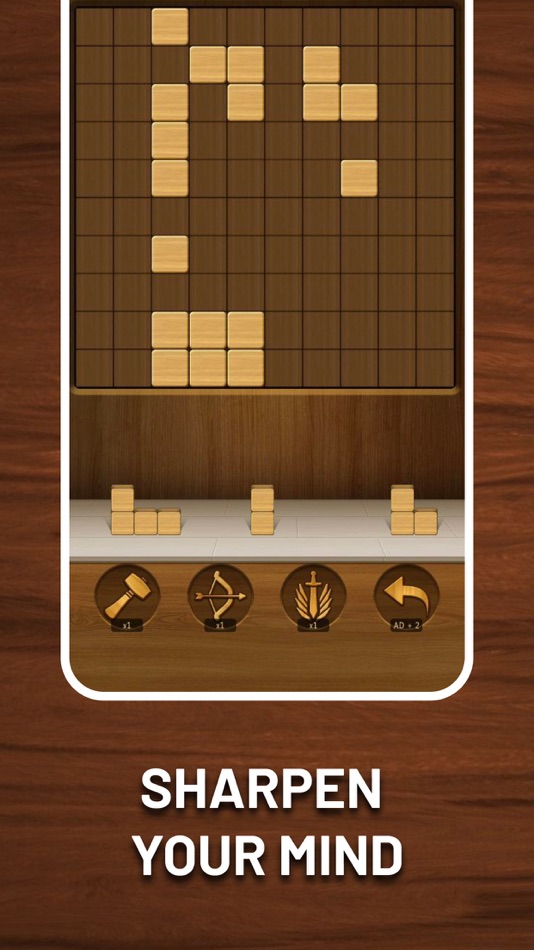#2. Wood Cube Block: Merge Puzzle (iOS) By: Alina Grishina