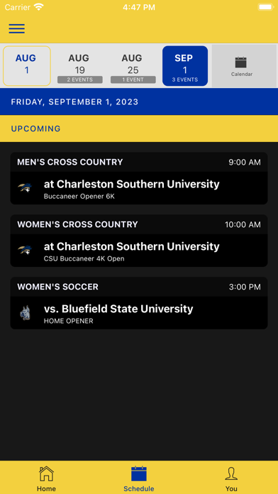 Allen University Athletics Screenshot