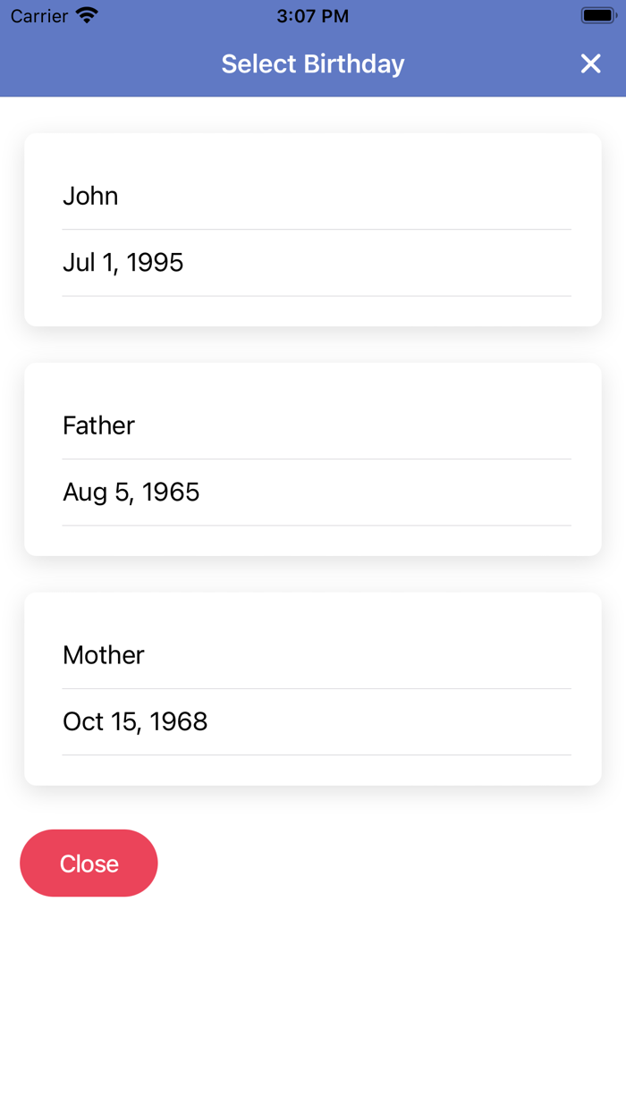 Biorhythm Calculator Simple