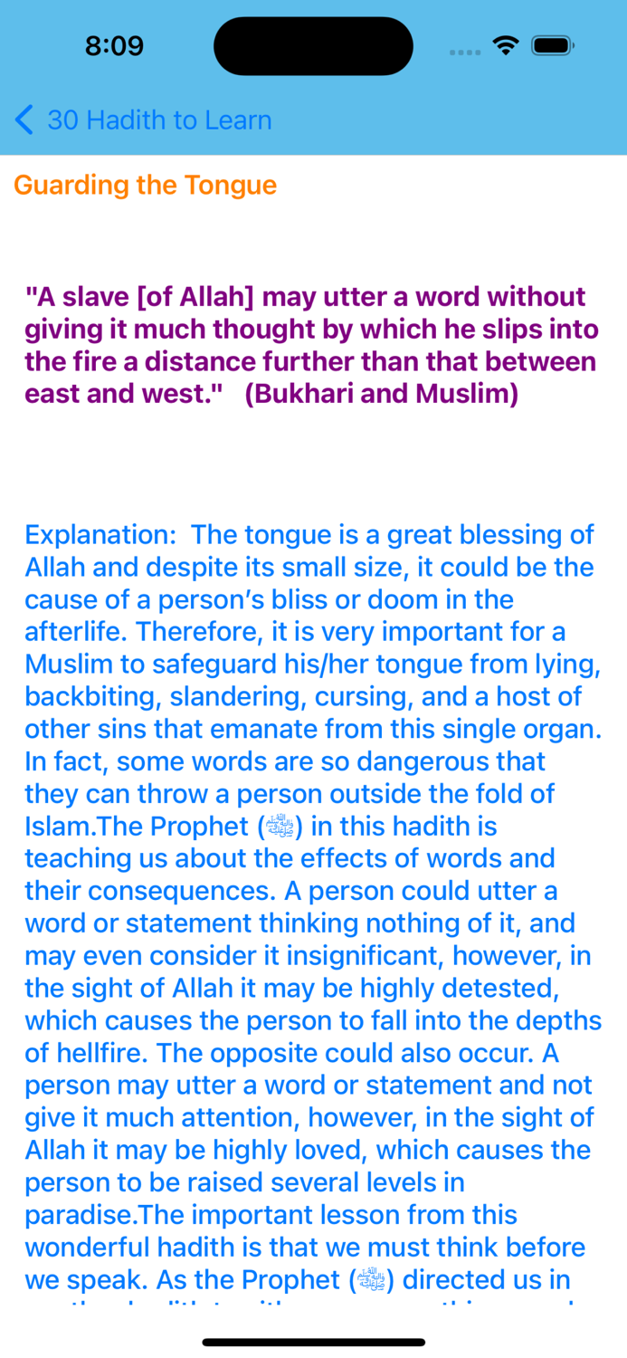 Hadith-Muhammad s.a.w