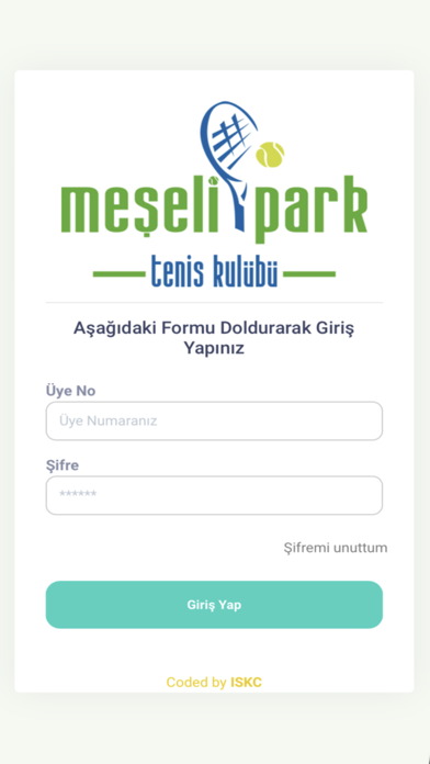 Meşelipark Tenis Kulübü Screenshot