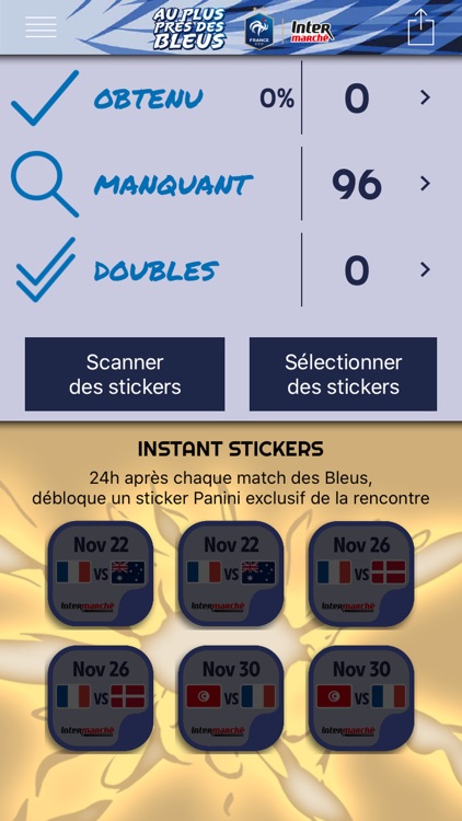 AU PLUS PRÈS DES BLEUS