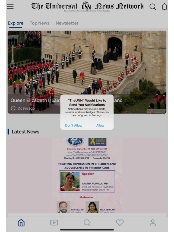 TheUNN iPad screenshot 2 - News app