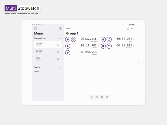 Screenshot #4 pour Multi-Stopwatch