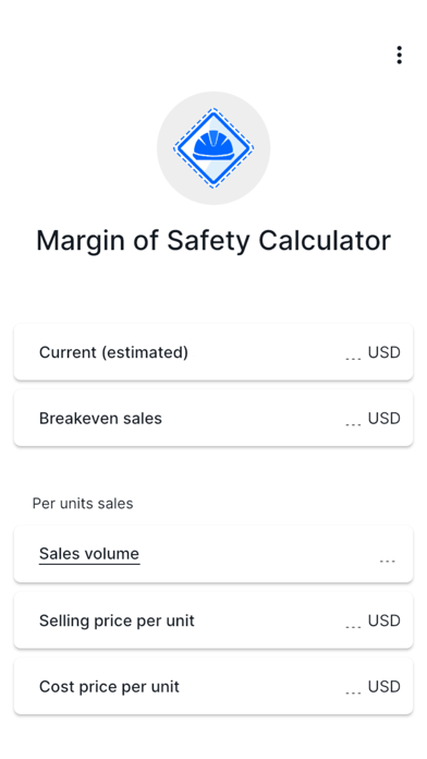 Margin of Safety Calculator Screenshot