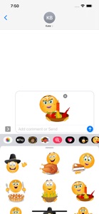 Thanksgiving Emojis screenshot #3 for iPhone