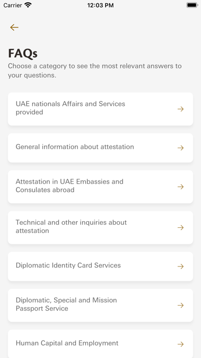 UAE MOFA Screenshot