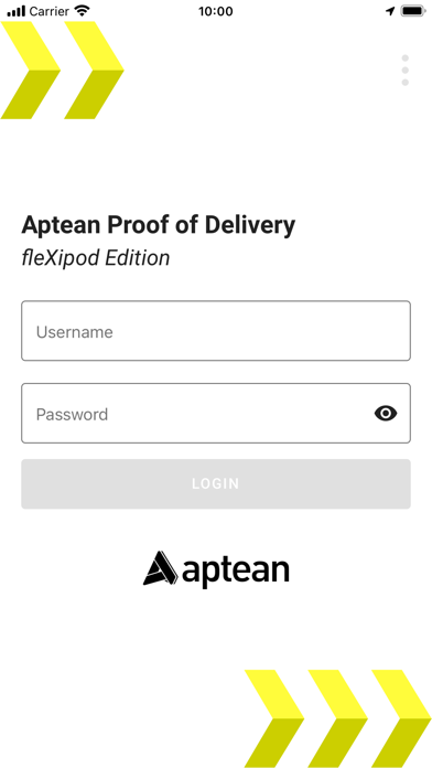 Aptean Proof of Delivery Screenshot