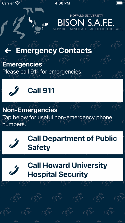 #2. Bison Safe (iOS) Podle: Howard University