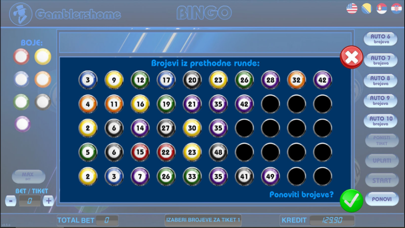 Gamblershome Bingo Screenshot
