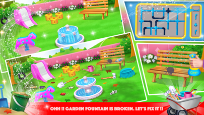 Dirty House Cleaning Girl Game Screenshot